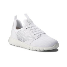 Image of EMPORIO ARMANI EA7 EAGLE LOGO WHITE RUNNER TRAINER |Uk9