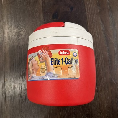 Vintage Igloo Elite Red 1 Gallon Sports Jug Water/Liquids Cooler w/Handle USA