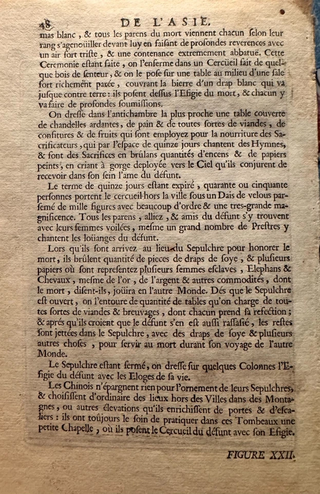 1683 АНТИКВАРНАЯ карта Паолиньси фарфоровая башня Нанкинский фарфор молоток - Изображение 2 из 3
