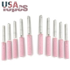 10PCS Chainsaw Sharpener Grinding Stones 3/16 4.8mm Chain Saw Sharpening Tool f