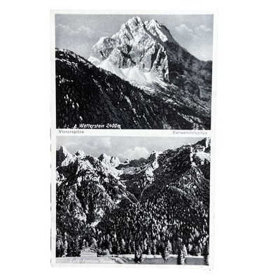 Postkarte AK Mittenwald Cafe Pension Reineck Gelaufen 1942