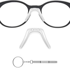 Saddle Bridge Eyeglasses Nose Pads, U-Shape Non Slip Glasses Nose Pad Replace...