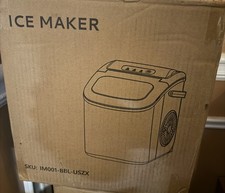 EUHOMY Countertop Ice Maker Machine with Handle, 26lbs in 24Hrs, 9 Ice Cubes