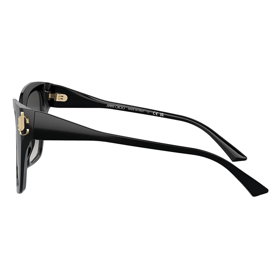 Gafas de sol Jimmy Choo JC 5012F 50008G cuadradas de plástico negro lentes degradadas grises Foto 3 de 3