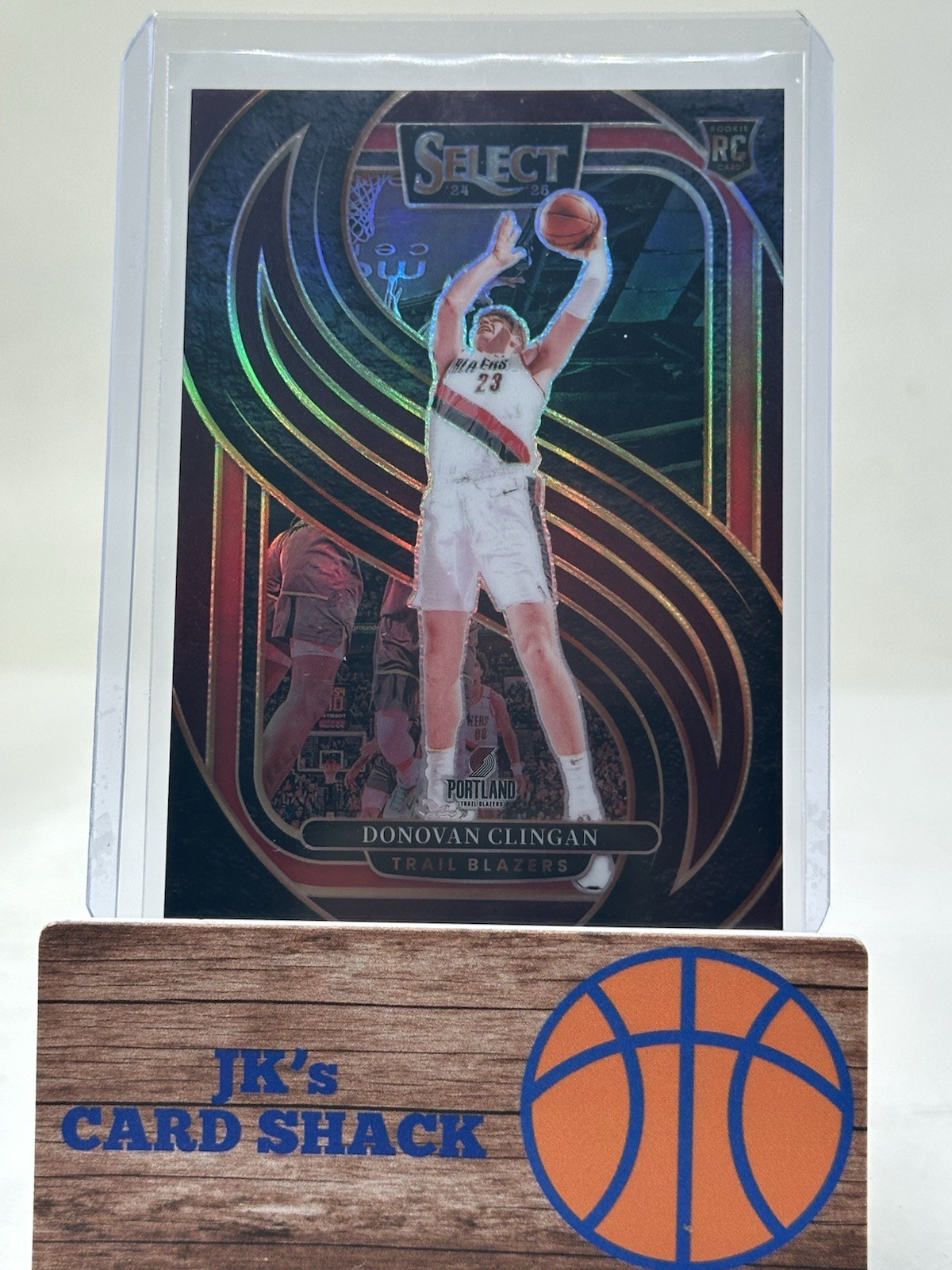 2024-25 Panini Select Donovan Clingan Premier Level Maroon Prizm RC /175 #199