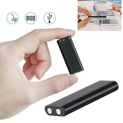 Hidden Mini Audio Voice Recorder Abhörgerät 96 Stunden 8GB Bug Recording