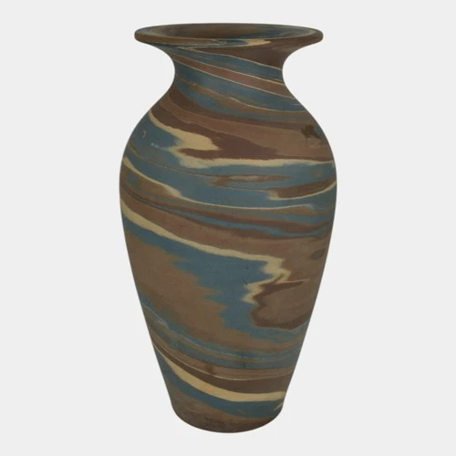 Niloak Mission Swirl 1910-24 Vintage Art Pottery Flared Rim 10" Vase