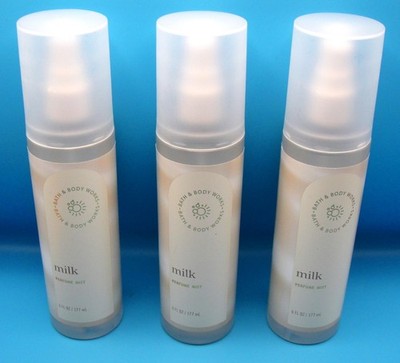 3 Bath & Body Works LOT Whipped *MILK* Perfume Mist SUGARED OATS + FREE SHIPPING