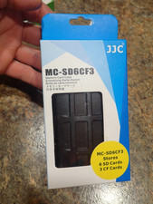 JJC MC-SD6CF3 Memory Card Case  fits 6 SD cards and 3 CF cards NEW
