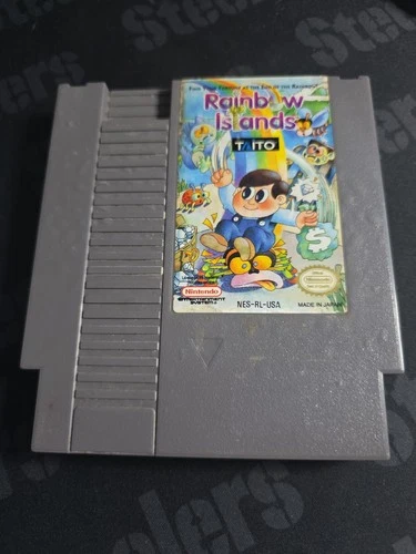 Rainbow Islands (NES, 1991) Nintendo Entertainment System - Bubbles On Cart