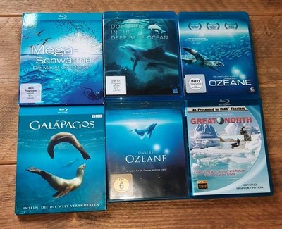 Blu-ray Sammlung 6 Filme   Dokumentar Dokumentarfilme Ozean Tiere Meer