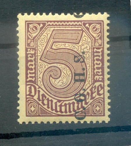 Oberschlesia Service 20bII Luxury ** MNH Postfranco BPP 15+EUR (71901