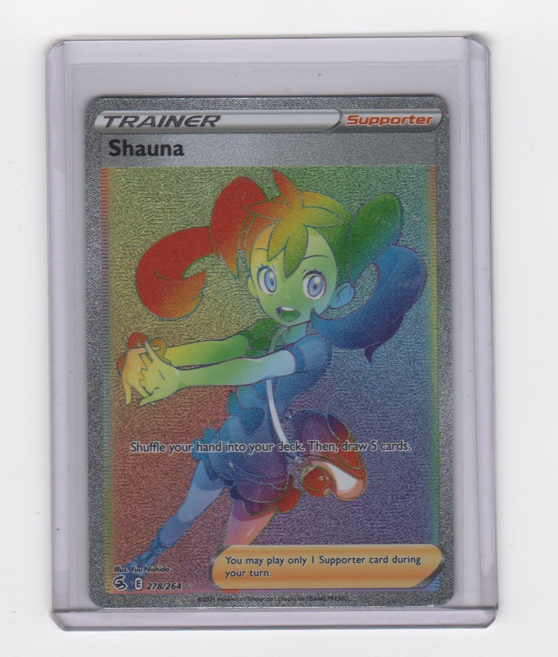 Shauna (Secret) 278/264 SWSH08: Fusion Strike Holo Secret Rare NM