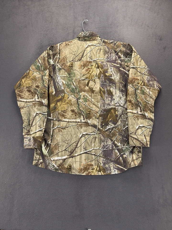 Gamehide Realtree Camo Hunting Shirt XL Long Sleeve Button Front Outdoor - Image 2 of 4