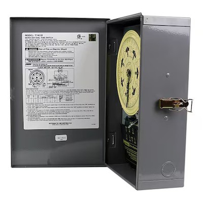 Intermatic T7401b Electromechanical Timer, 7 Day, Spst, Metal