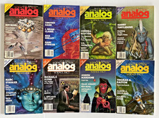 Lot of 8 1987, 1989 Analog Magazine Science Fact  Fiction Arthur Clarke