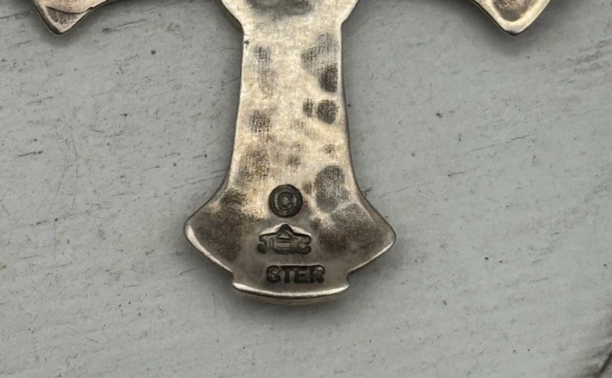 Colgante cruz Jeep Collin’s plata de ley 925 4,84 G/1,8 pulgadas Foto 4 de 4