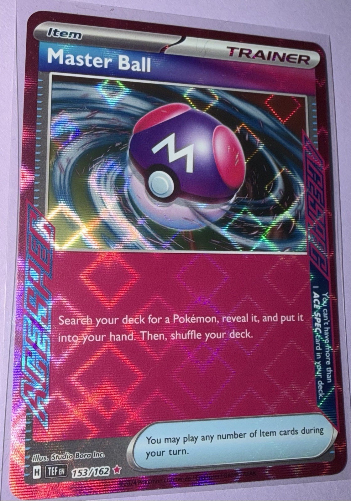 Master Ball 153/162 SV05: Temporal Forces Holo NM