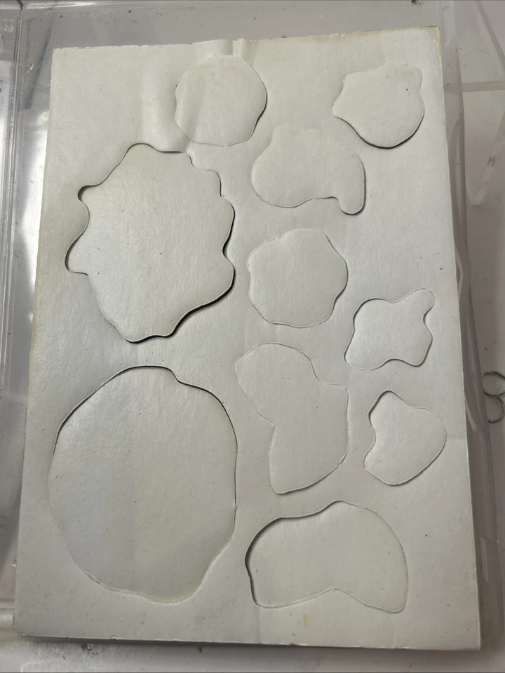 Stampin’ Up Stippled Blossoms Unmounted Rubber Ink Stamps Set Of 10 Floral - Imagem 3 de 4