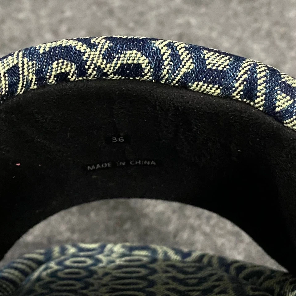 Marc Jacobs The Denim Monograma Slide Para Mujer Talla US 6 Desteñido al Sol Foto 2 de 4