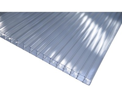 Gutta Polycarbonat Hohlkammerplatte/Stegplatte 8-10 klar 2000 mm x 980 mm x 10 m