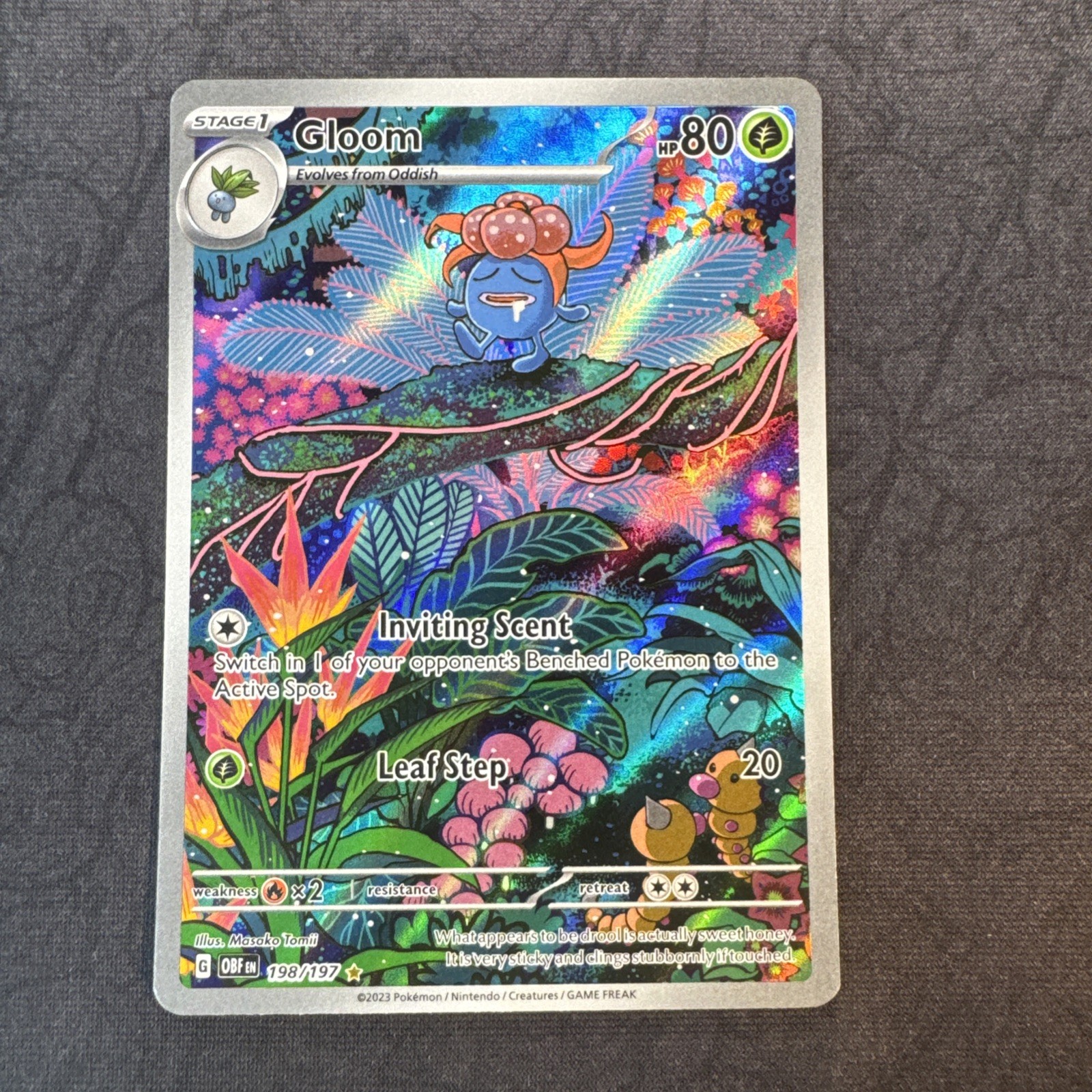 Gloom 198/197 SV03: Obsidian Flames Holo Pokemon