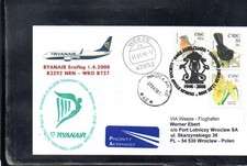 IRELAND TO RYANAIR FFC FIRST FLIGHT WEEZE - WROCLAW POLAND 2008