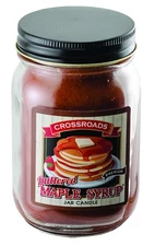 Buttered Maple Syrup Pint Jar Candle, Brown, 2.5 inches
