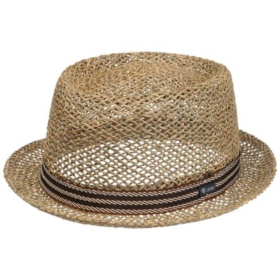LIPODO Raneyo Vented Pork Pie Strohhut Porkpie Pork-Pie-Hut Sonnenhut Sommerhut