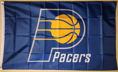 Indiana Pacers NBA Basketball Flag Double Sided Printing 3x5 Feet W/ Grommets