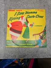I SAW MOMMY KISSING SANTA CLAUS 78 RPM COLUMBIA RECORDS MJV-152 JIMMY BOYD, 1952