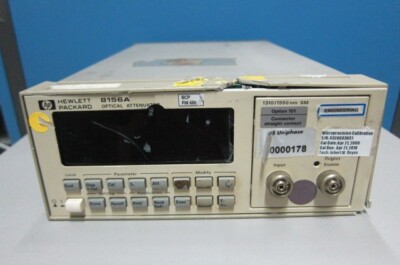 HP Agilent 8156A Optical Attenuator, 1310/1550 nm, with option 101