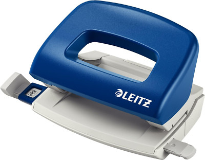 Leitz Mini Büro Locher Aus Metall, Kleiner Locher Für 10 Blatt, Anschlagschiene 