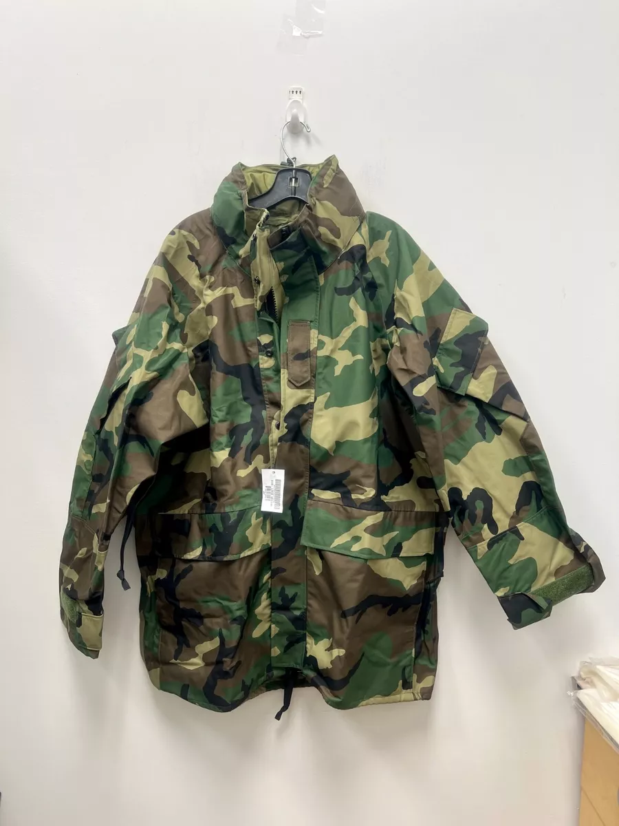 New USMC Gen II ECWCS Goretex Woodland Cold/Wet Weather Parka - Large Regular.