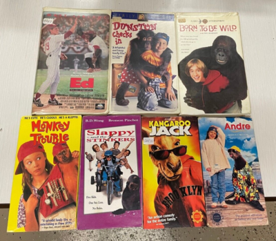 7 VHS Lot Ed Dunston Monkey Trouble Andre Slappy Kangaroo Jack