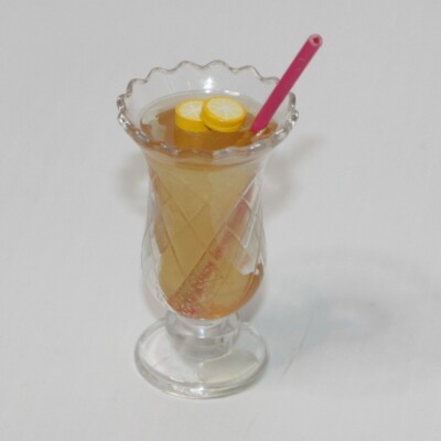 American Girl 2007 Sweet Treats Pretend Lemonade Drink in Fancy Glass for Dolls