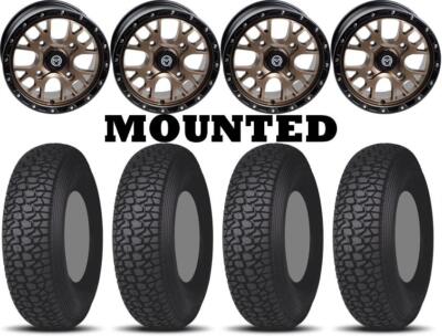 Kit 4 Tensor Regulator 2 Tires 30x10-15 on Moose 545X Bronze Wheels HP1K
