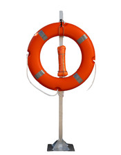 Solas Rettungsring mit 30m Rettungsleine inkl. Alu-Pfosten und Halterungen SET