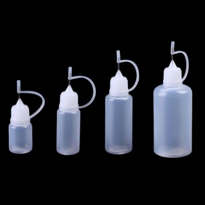 1PC 5-50ml Empty Plastic Needle Tip Childproof Cap Dropper Liquid Juice Bottles