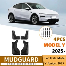 for Tesla Model Y 2025 Juniper Mud Flaps Splash Guards Winter Vehicle Sediment 