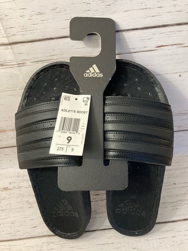 Adidas Men's Adilette Boost Slides, Black