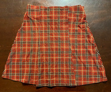 Red Plaid Skirt Girls size L