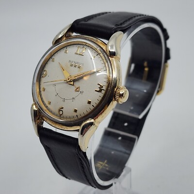 Montre à Revers Benrus Sovereign Plaquée Or - Des Années 50 - États-Unis - Occasion