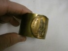France AntiqueCathedral De Reims Heavy Brass Candle Stick Holder+Finger Loop1913 — photo 4