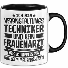 Veranstaltungstechniker Tontechniker Lichtechniker Geschenk Tasse Geschenkidee