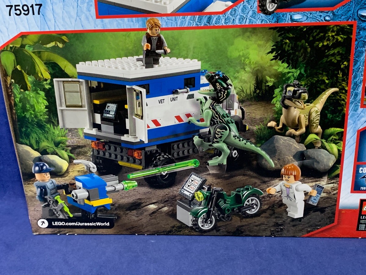JURASSIC WORLD Lego LOT 75918 75917 75916 75915 T. REX TRACKER 10