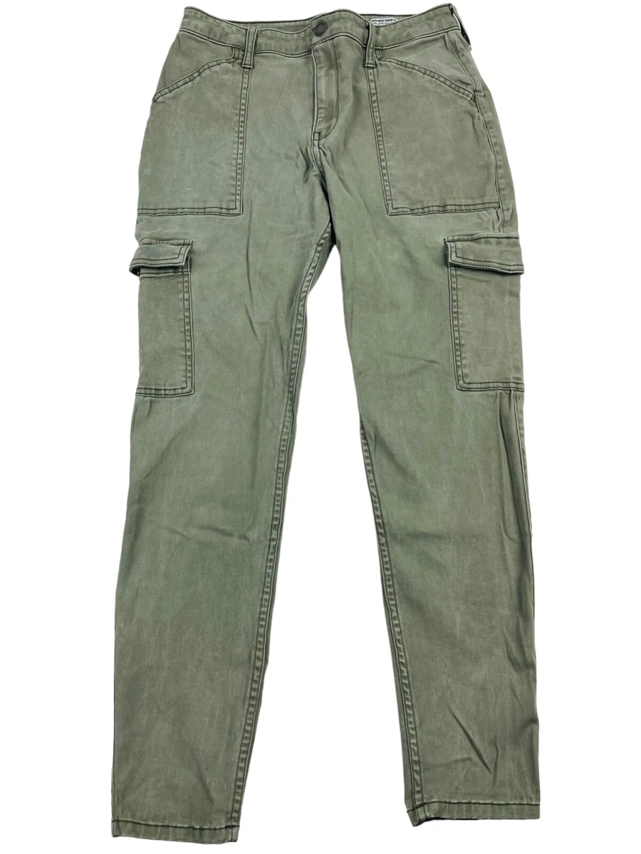 Hollister Juniors' Olive Green Super Skinny Stretch Cargo Pants 9