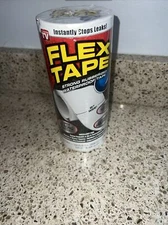 Flex Tape 8 in x 5 ft, White, Original Thick Flexible Rubberized Waterproof Tape