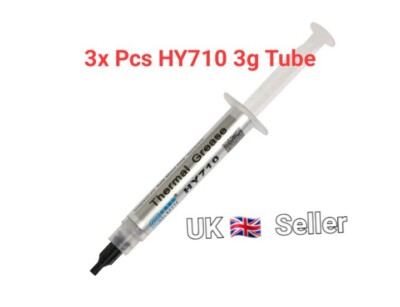 3x Halnziye HY710 Silber (3g) Tube Wärmeleitpaste für CPU VGA LED Chipsatz