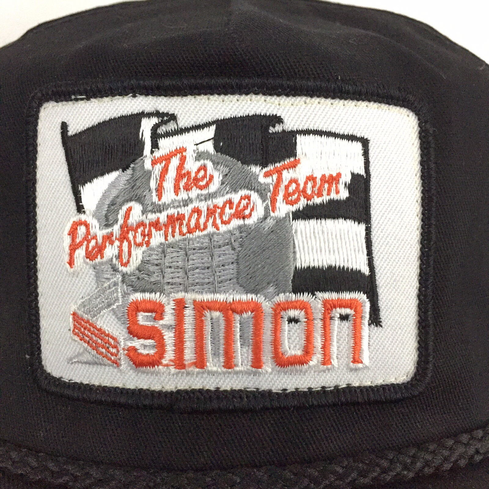 Vtg Simon Performance Team Patch Hat Racing Flag … - image 11